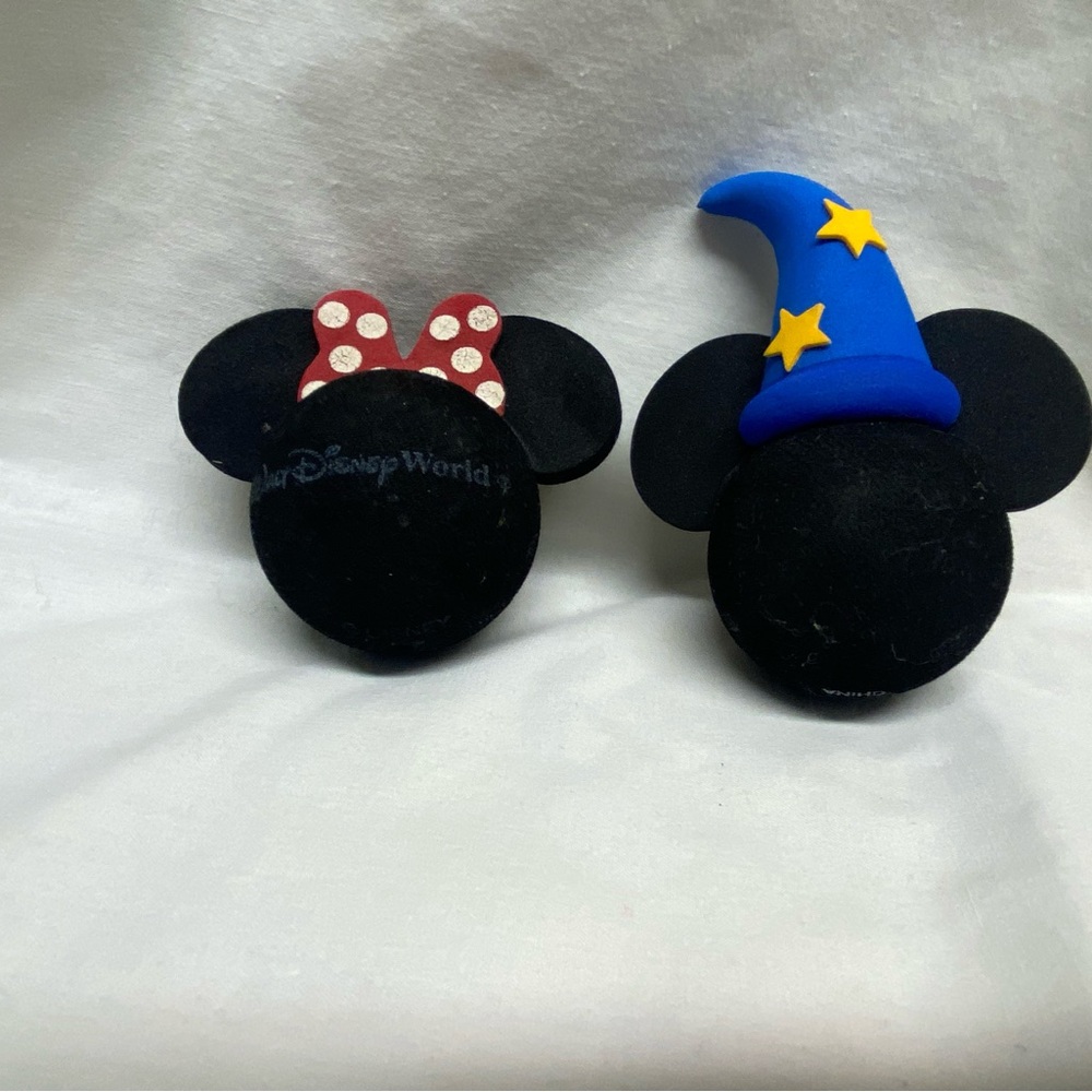 VintageWalt Disney World Minnie Mouse & Mickey Mouse Foam Antenna Toppers - NEW